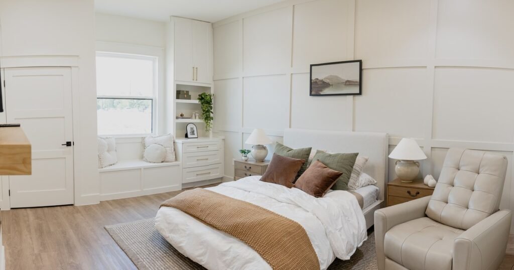 Private furnished bedroom suite at The Ponderosa Estate